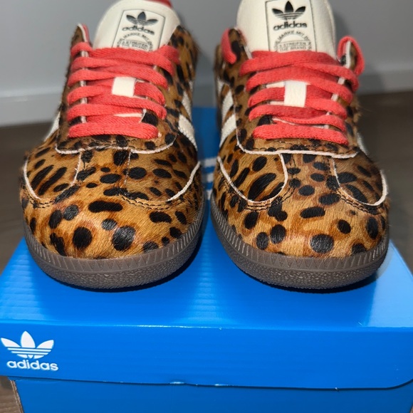 ADIDAS Women’s ‘OG Samba’ in Leopard/Cream/Orange - Picture 10 of 14
